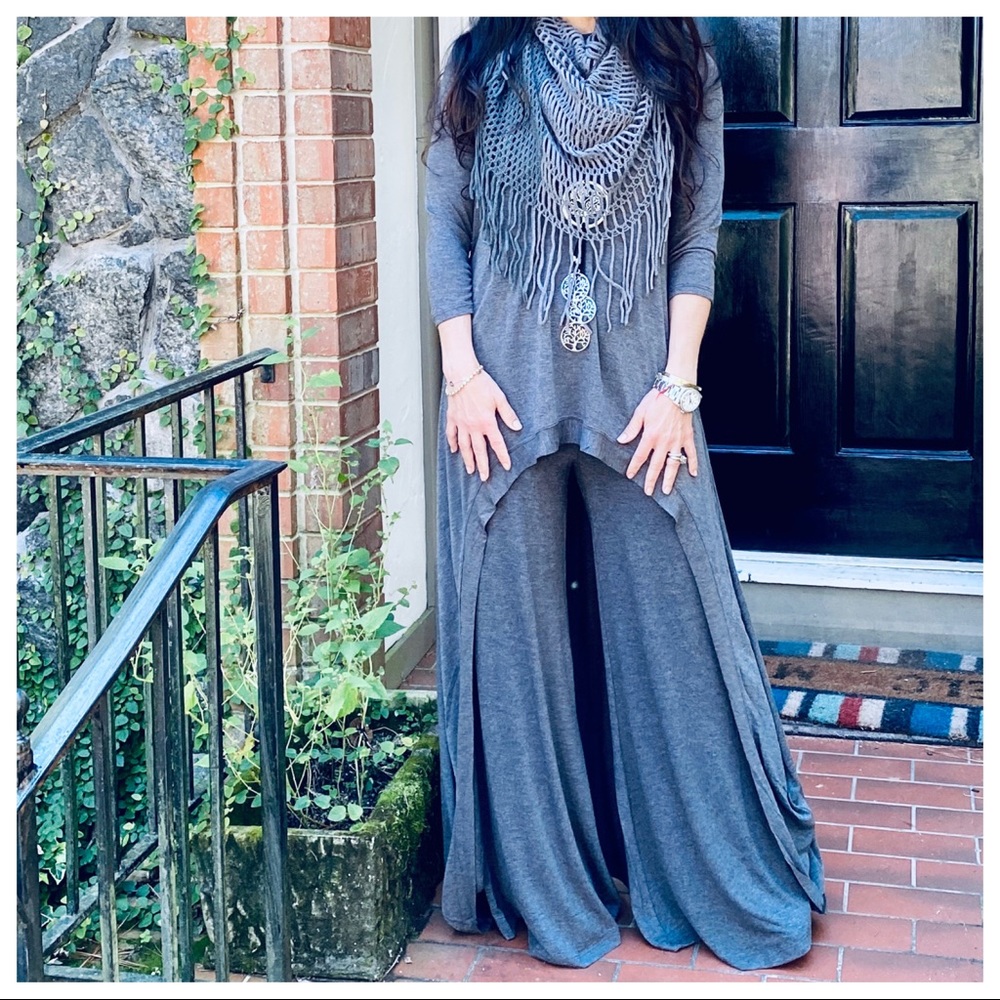 ✨LAST✨Best high low Charcoal grey tunic dress - Picture 6 of 11